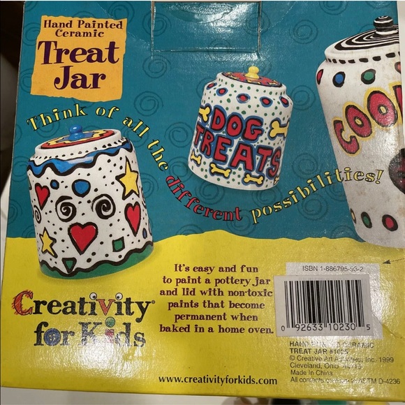 CANISTER COOKIE JAR DECORATE ARTS & Crafts kitchen treat Xmas activity kit paint - Picture 12 of 15